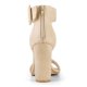 thumbnail image 3 of Sandalias De Correa Cremallera Hebilla De Tobillo Talón De Bloque Para Mujer Beige 40, 3 of 7