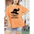 thumbnail image 2 of Anbech Hocus Pocus Halloween Shirts for Women Plus Size Holiday Tshirt Graphic Short Sleeve Tops, 2 of 4
