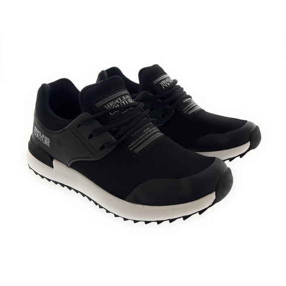 Versace Jeans Couture Black Signature Athletic Fashion Sneakers 6 for Womens