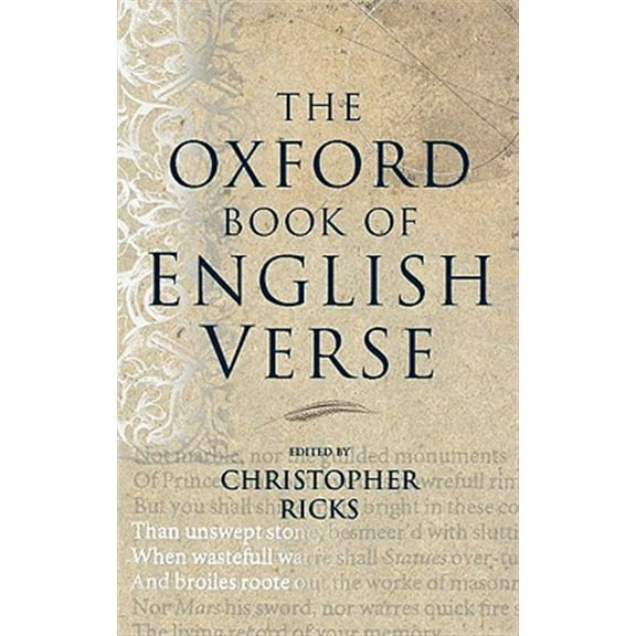 Pre-Owned The Oxford Book of English Verse
