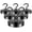 Black, variant on FINDMAG 120lbs Magnetic Hooks, N52 Grade Magnets Heavy Duty Rare Earth Magnetic Hooks for Hanging, Neodymium Magnet with Hooks for Refrigerator, Home, Kitchen, Office, Cruise (Black, Pack of 6)