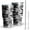 Black White Tie, variant on 30oz Indigo Tie Dye Star Tumblers Stainless Steel Tumbler with Lid and Straw,Vacuum Insulated Double Wall Travel Tumbler Cups Mug with Cleaning Brush for Coffee,Tea