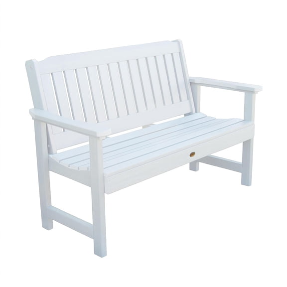 Highwood Lehigh 4ft Garden Bench - 2-Person, Eco-friendly, Synthetic Wood