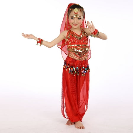 

Handmade Children Girl Belly Dance Kids Belly Dancing Dance Cloth Clothes for Young Teens