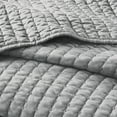 thumbnail image 4 of Madison Park Keaton Solid Print 3-Piece King/Cal King Reversible Quilted Coverlet Mini Set, Grey, 4 of 9
