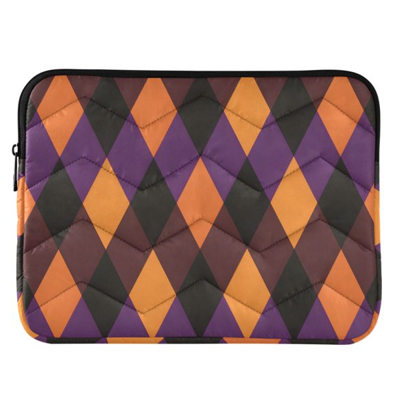 ALAZA Orange Checkered Pattern Laptop Sleeve Case for 13-14 Inch Computer Cover Bag Medium