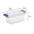 thumbnail image 2 of Caja Multiusos Sterilite Plástico 6.6 L con Broches Transparente, 2 of 3
