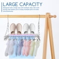 thumbnail image 4 of Sock Drying Rack Laundry Drying Rack With Clips Hanging Drying Rack Stainless Steel Clothes Drying Hanger Sock Drying Rack, 4 of 8