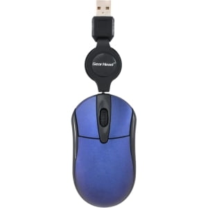 Mobile Optical Retractable Mouse - RETRACTABLE OPTICAL WHEEL MOUSE BLUE