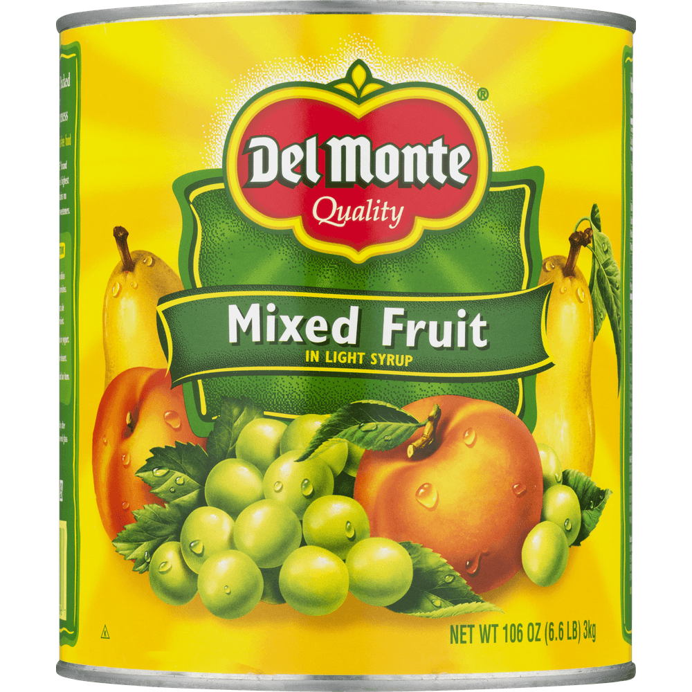 Del Monte Mixed Fruit In Light Syrup, 106 oz can