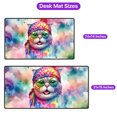 thumbnail image 5 of Hippie Scottish Fold Portrait Watercolor Tie-Dye Vintage Styles Desk Mat Full Keyboard Mouse Pad Cat Lover Kitten Owner Gifts Large Mousepad - 00014, 5 of 5