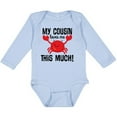 thumbnail image 3 of Inktastic My Cousin Loves Me Boys Boys or Girls Long Sleeve Baby Bodysuit, 3 of 5