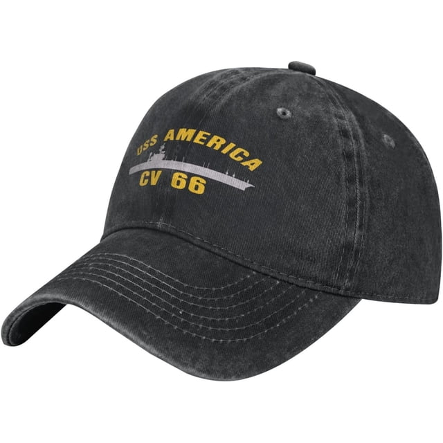 USS America CV-66 Baseball Cap Dad Hat Adjustable Classic Cotton Low Profile Hat Men