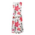 thumbnail image 5 of Up to 65% Off! pstuiky Women's Dress, Cover-Up Dress Solid Color Sleeveless Crew Neck Sundresses Floral Flowy Flutter Sleeve Flowy Knee Length Dresses Women's Cocktail Dresses Wedding, 5 of 5