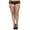 Black, variant on Women's Plus Size Mini Diamond Net Spandex Stockings; White 4936Q-WHITE
