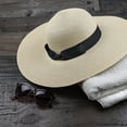 thumbnail image 6 of Debra Weitzner Women’s Foldable Roll-up Straw Beach Hat with Wide Brim, UPF 50 Sun Hat, Medium, Beige, 6 of 8