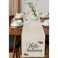 thumbnail image 4 of Autumn Leaves Table Runner 90 Inches, Black Beige Pastoral Vintage Bed Runner Dresser Scarves Tabletop for Indoor Outdoor Parties/Ceremony/Banquet, 13" x 90", 4 of 8