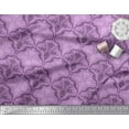 thumbnail image 2 of Soimoi Satin Silk Fabric Filigree Damask Print Fabric by the Yard 42 Inch Wide, 2 of 3