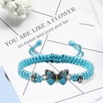 thumbnail image 3 of Osdhezcn Adjustable Butterfly Charm Bracelets Handmade Braided Rope Friendship Matching Bracelets Friendship Summer Jewelry, 3 of 8