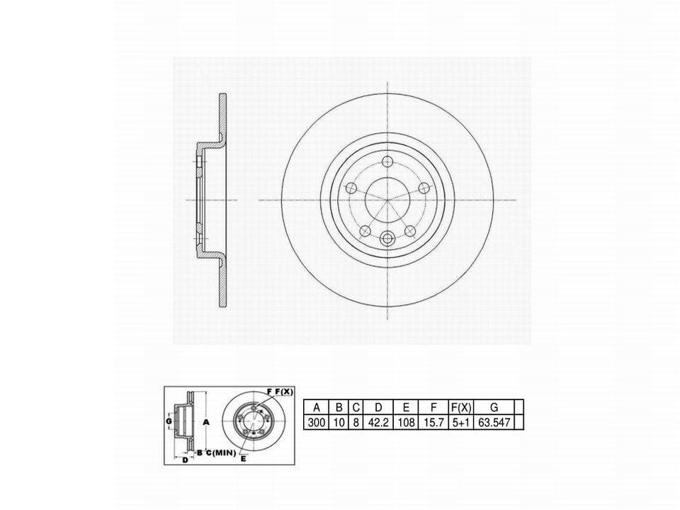 Winstop Brake Rotor, Rear WS243922, Land Rover Discovery Sport 2019-2015