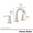 thumbnail image 3 of American Standard Corsham 8 in. Widespread Double-Handle Bathroom Faucet in Brushed Nickel, 3 of 6
