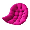 thumbnail image 1 of Cojín colgante para silla con forma de huevo, cojín colgante para silla con forma de cesta, lavable, suave y cómodo, almohadilla gruesa para oficina, Rosa roja, 1 of 8