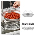 thumbnail image 3 of BESTYASH Thickened Material Steamer Basket Vegetable Steamer Silver 1Pack, 3 of 8