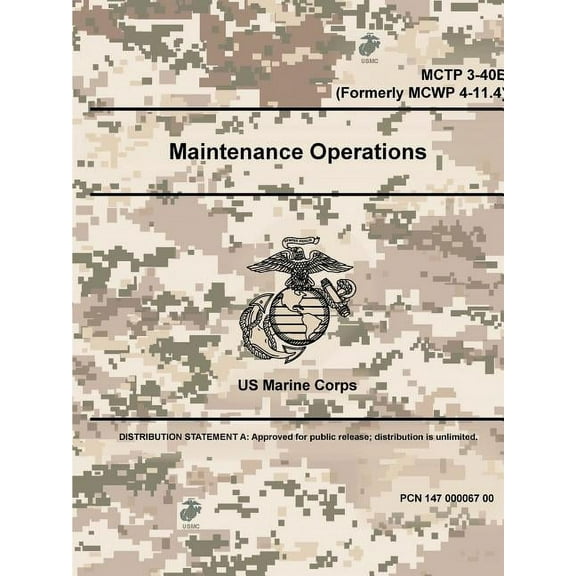 Maintenance Operations - MCTP 3-40E (Formerly MCWP 4-11.4), (Paperback)