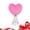 Pink#1, variant on 5 Inch Glitter Red Heart Mini Valentine's Day Tree Topper, 2026 New Spiral Base Love Ornament for Mini Trees, Wedding Shower Party Home Holiday Decor Supplies