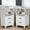 White-1, variant on May in Color Tall Nightstand, Side Table with 2 Drawers and Open Shelf Below, for Bedroom, Living Room, Home Office, White