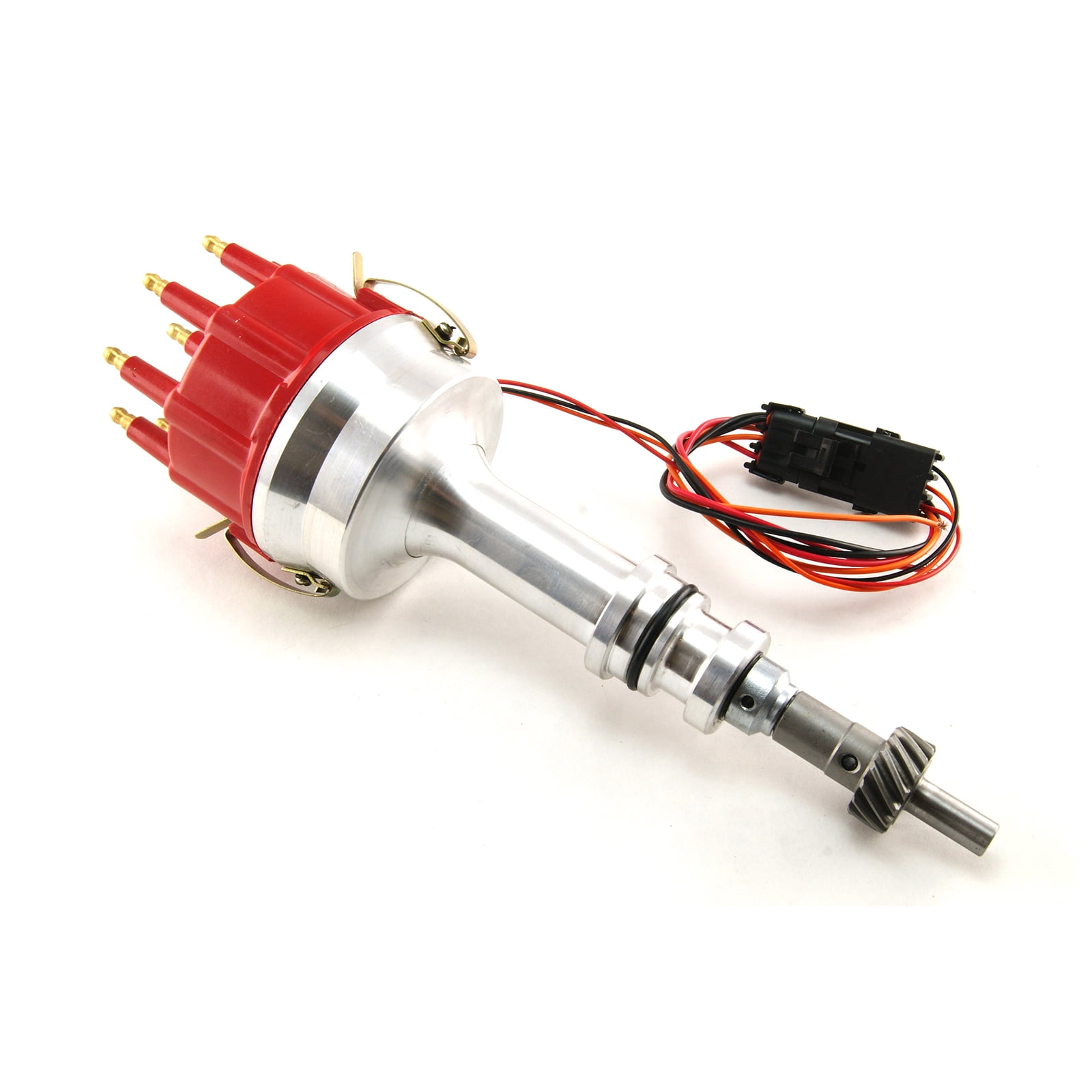 Speedmaster PCE376.1152 Compatible with Ford 351W Windsor Billet All-Electronic Advance Distributor [Red]