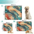 thumbnail image 3 of Qxltty Colorful Gilt Marble Cat litter Pads Pet Set of 3 Diaper Mats Center Anti-leakage Layer Absorbent Soft and Comfortable, 3 of 7