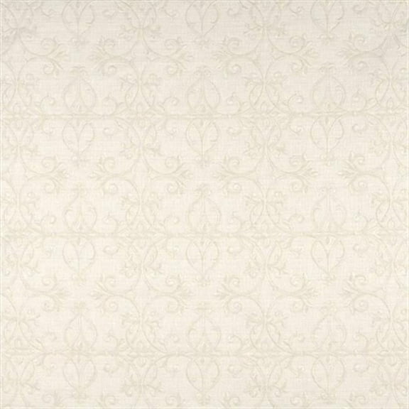 Designer Fabrics A078 54 in. Wide Beige Vine Trellis Upholstery Fabric