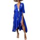 thumbnail image 1 of Xishao Mujer Vestido Corto con Botón Traje de baño Cover Up Blusa Tops Suizo Punto G-Azul Real G-Azul Real Xishao ropa, 1 of 2