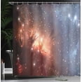thumbnail image 3 of Ambesonne Nebula Shower Curtain, Astronomy Cosmos Space, 69"Wx84"L, Burnt Orange Blue, 3 of 4