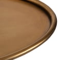 thumbnail image 6 of Kate and Laurel Bajoria Vintage Metal Oval Drink Table, 16 x 11 x 24, Antique Brass, Traditional Oval Side Table with Decorative Base for Indoor Plant Stand or Antique Bedroom Nightstand, 6 of 9