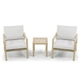 thumbnail image 4 of Mondawe 3-Piece Rustic Bistro Set: Aluminum Wicker Chairs + Wood-Grain Table, 4 of 7