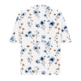 thumbnail image 6 of Fashionable Women's T-shirt Short Sleeved Casual Top With Pockets, Retro Floral Print Round Neck Lightweight Top, 6 of 7