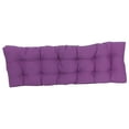 thumbnail image 2 of 55-inch by 19-inch Tufted Solid Twill Bench Cushion Purple-Color, 2 of 2