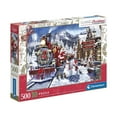 thumbnail image 1 of Clementoni - 500 piece puzzle - Train Station with Snowmen - Made in Italy, 1 of 1