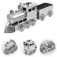 thumbnail image 2 of 1 Ensemble Modèle de Train à Vapeur Luxe Style Rétro Nouveauté Unique Modèle de Train de Table Bureau, 2 of 5