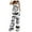 Black, variant on Fgnfyis Women's Summer Casual Personality Personality Digital Print Sleeveless Top Elastic High Waisted Trousers Two Piece Set Trousers Sets Pants Sets White XXL