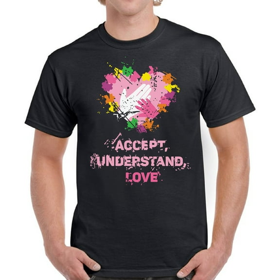 Autism Shirt for Men Accept Understand Love Distressed Awareness Graphic Tee S M L XL 2XL 3XL 4XL 5XL