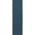 thumbnail image 3 of Style Haven  Martinique Navy/Blue Lattice Trellis Indoor Outdoor Rug- 6'7" x 9'6" 6' x 9' Outdoor, Indoor Living Room, Patio, Dining Room Rectangle, 3 of 3