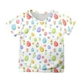 thumbnail image 4 of WOYY Big Girls Easter Tshirt Short Sleeved Round Neck T Shirt Kids Casual Tee Shirt, 4 of 4