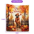 thumbnail image 5 of Happy Thanksgiving Rhodesian Ridgeback Give Thanks Fall Beanie Scarf Welcome Quilt Blanket Ridgebacks Dog Lover Gifts Cozy Comforter Throw Blanket - 00020, 5 of 5