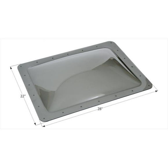 BRI-RUS SPEC SL1824S 18 x 24 In. Skylight, Smoke