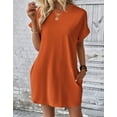 thumbnail image 4 of Dresses for Women Summer Casual Crew Neck Boho Dress Beach Wear Daily Midi Dresses Alsol Lamesa, 4 of 6