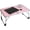 Pink, variant on Foldable Laptop Table, Bed Desk, Breakfast Serving Bed Tray, Portable Mini Picnic Table & Ultra Lightweight, Folds in Half with Inner Storage Space ()