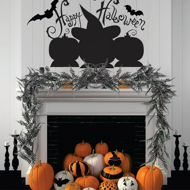Decoraciones de Halloween, adornos de Halloween, regalos de Halloween, 2 piezas de decoración de plantas verdes de simulación de Halloween, césped persa, planta de césped de plástico para fiesta, 70,8